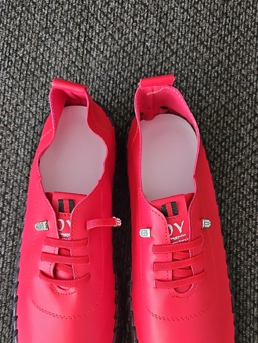 Women's Red Slip On Shoes